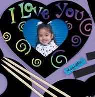 Christian heart craft picture frame