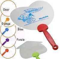 Custom heart shapped fans