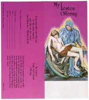 Pieta Lenten Offering Coin Folder