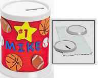 Design Your Own! Round Coin Banks