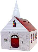 Cardboard Church Bank Large