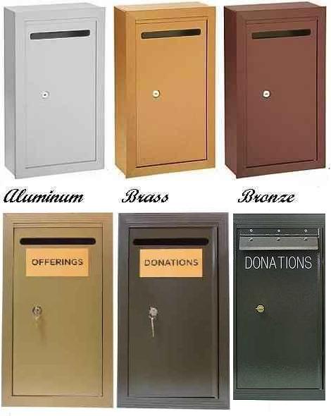Outdoor Aluminum Locked Donation Boxes