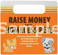 Oblong Donation Box Custom Printed With handle