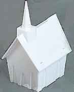 plastic church bank white
