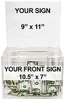 King Size lucite Donation_Boxes