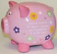 Christian Inspirational  Piggy Banks