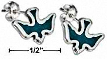 Sterling Silver Mini Spirit Dove Earrings 