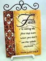 Faith Inspirational Wall Plaque