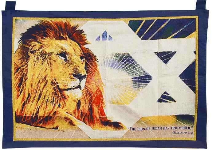 Tapestry:Lion of Judah, Blue 