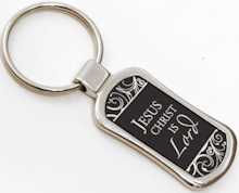 Men's Jesus Christ Is Lord Stainless Steel Key Ring