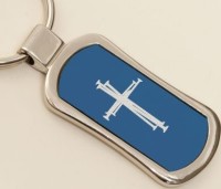 Christian Ichithus Fish Stainless Steel Key Ring
