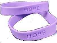 Purple Hope Silicone Bracelets