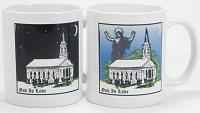 Jesus and a Church Magic Christian Mugs