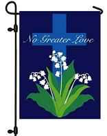 No Greater Love Cemetery Flag 