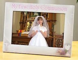 Girl First Holy Communion Picture Frame  