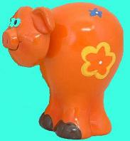 Flower Power Piggy Bank 