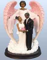 Wedding Guardian Angel Afro- Americian 