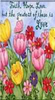 Faith Hope Love Christian Flag 