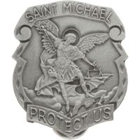 St Michael visor clip pewter