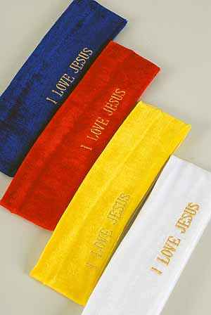 Teens I Love Jesus Velvet Headbands  