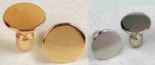 Gold or Silver Collar Buttons