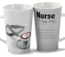 Nurse A Caring Heart Ceramic Latte Mug 