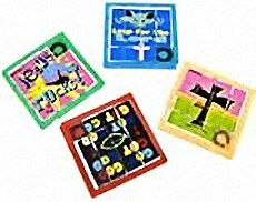Christian Plastic Slide Puzzles