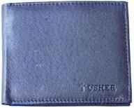 Men's Leather Wallet with Usher Cross