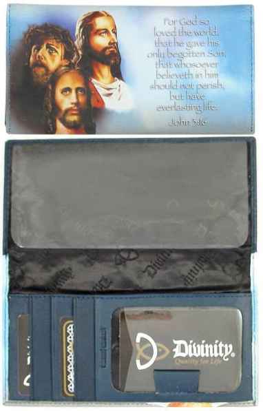 John 3:16 Leather Checkbook Covers 