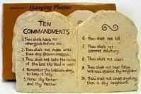 1o commandments plaques