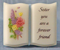 Mini Marble Stone Book Sister Forever Friend