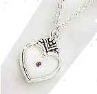 Heart Mustard Seed Necklace