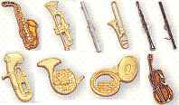 1877a Musical Instrument Pins