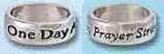 One Day At a Time May Prayer Strengthen Rings
