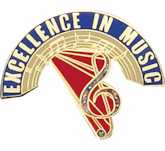 Excellence in Music Pin. 