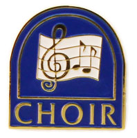Gold Church Window Choir Lapel Pin