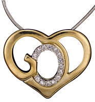 Christian necklace Gold God Necklace