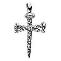 14 Karet gold nail cross pendant