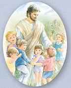 Jesus and Children Magnet 