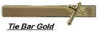Men's Gold Cross Tie Bar