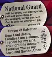 National Giard  Christian Dog tags
