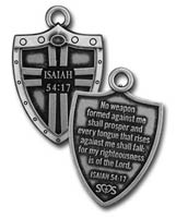 Isaiah 54:17 Christian Shield Dog Tag