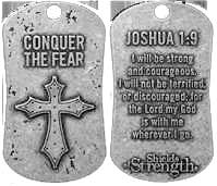 Conquer The Fear Dog Tag