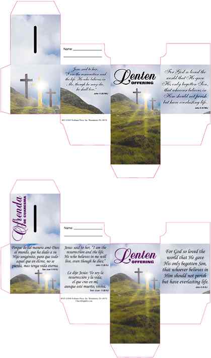 Lenten coin bank