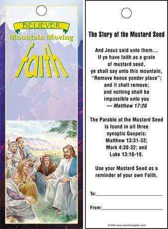 Parable of the mustard seed. Customized copy 1000 or more.