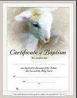 Lamb Baptism Certificates