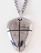 Christian Necklace  Shield Of Faith Pewter 