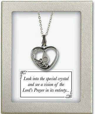 Entire Lords Prayer silver Necklace