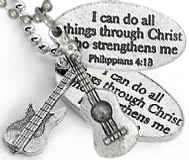Guitar Necklace Charm