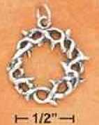 Crown of Thorns Pendant Necklace Sterling
